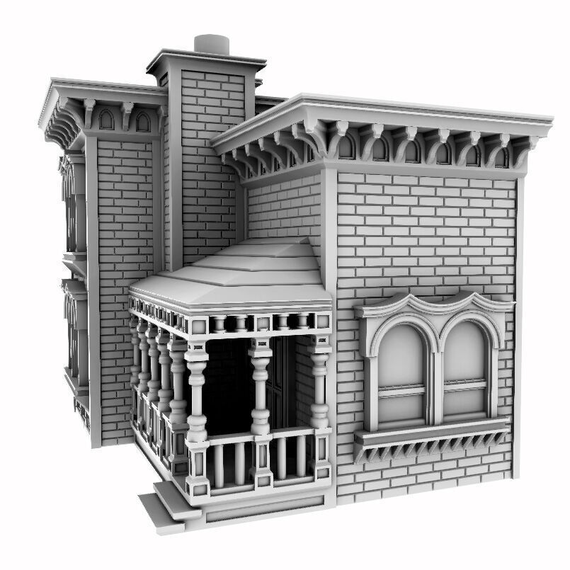 Victorian House model - Anna 3D print model_3