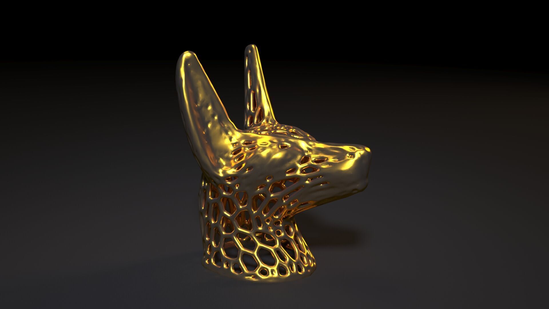 Anubis Voronoi 3D print model_6