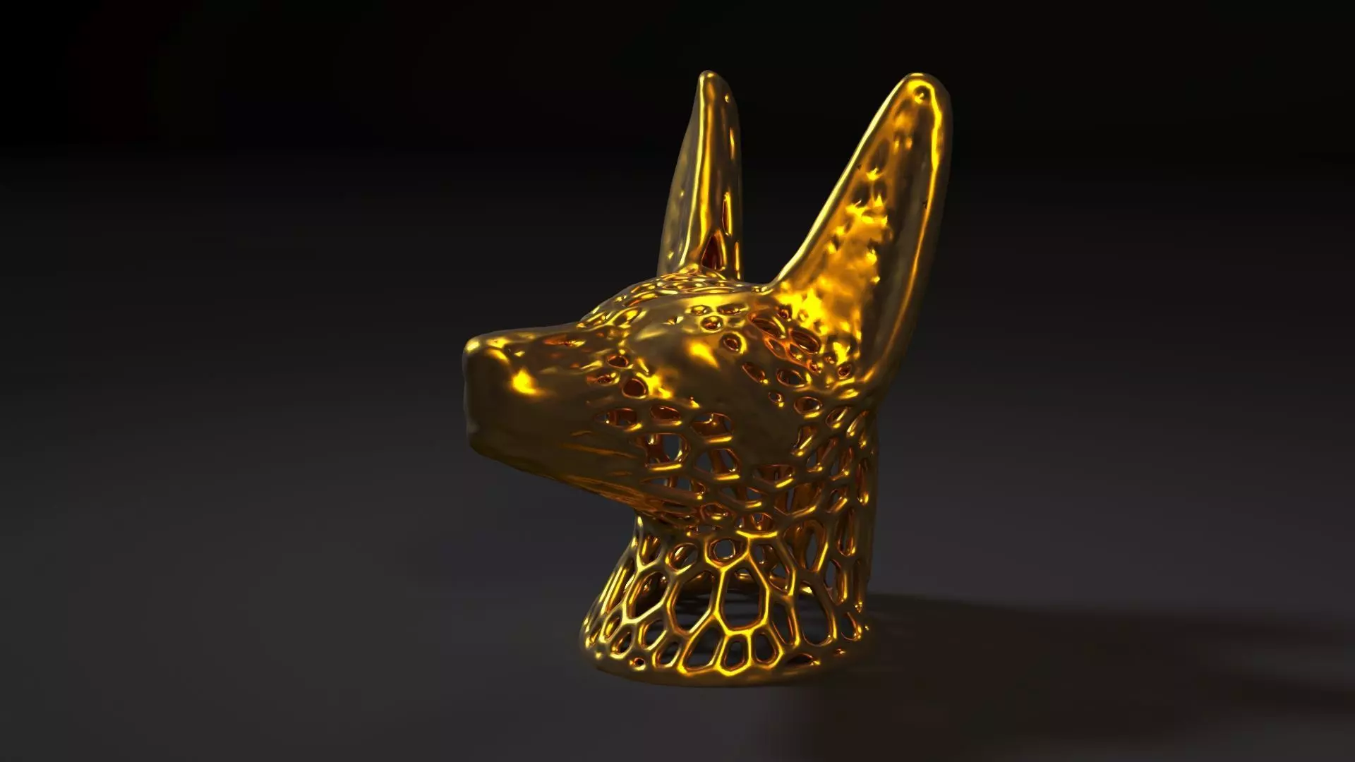 Anubis Voronoi 3D print model_0
