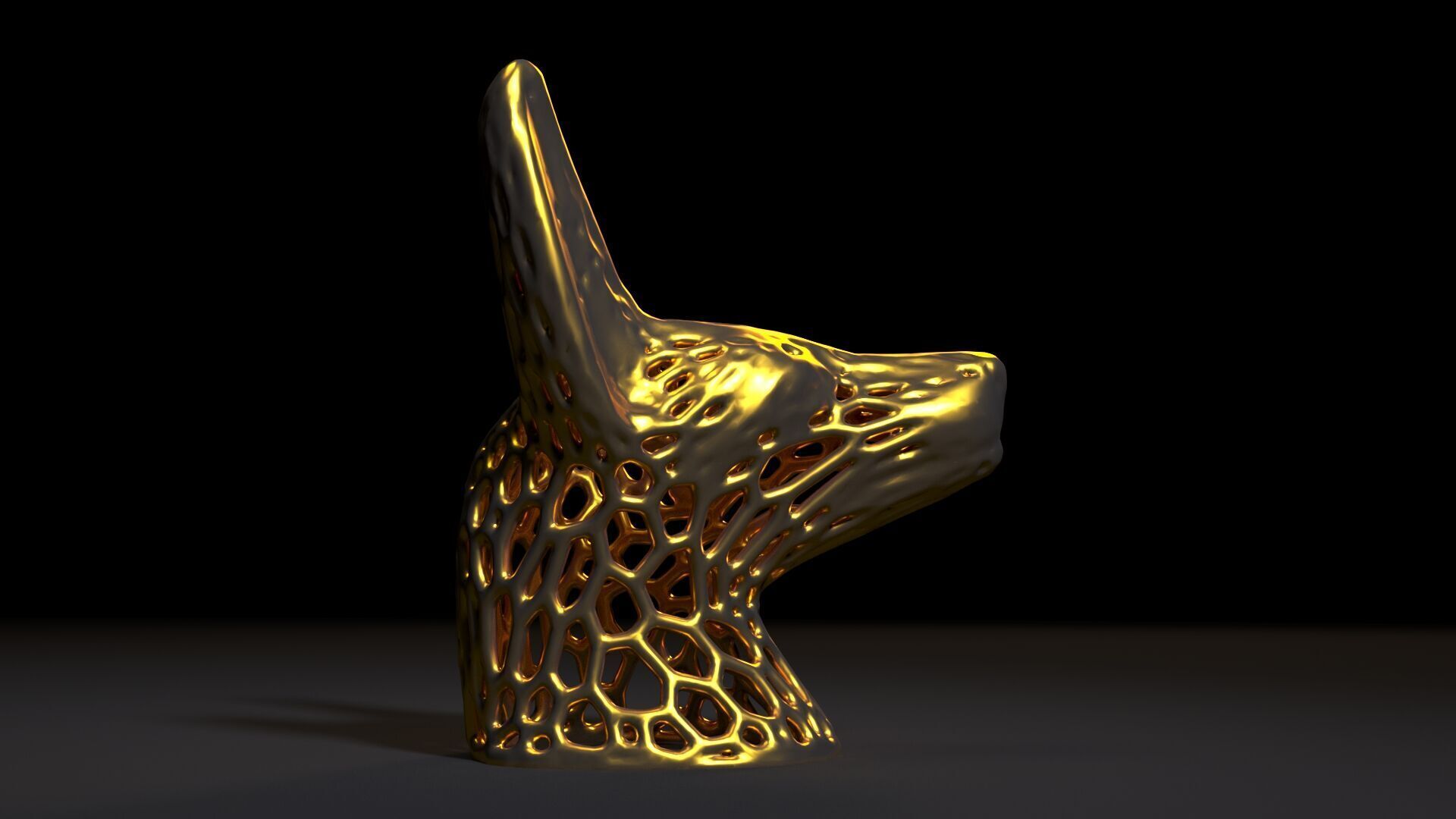 Anubis Voronoi 3D print model_5