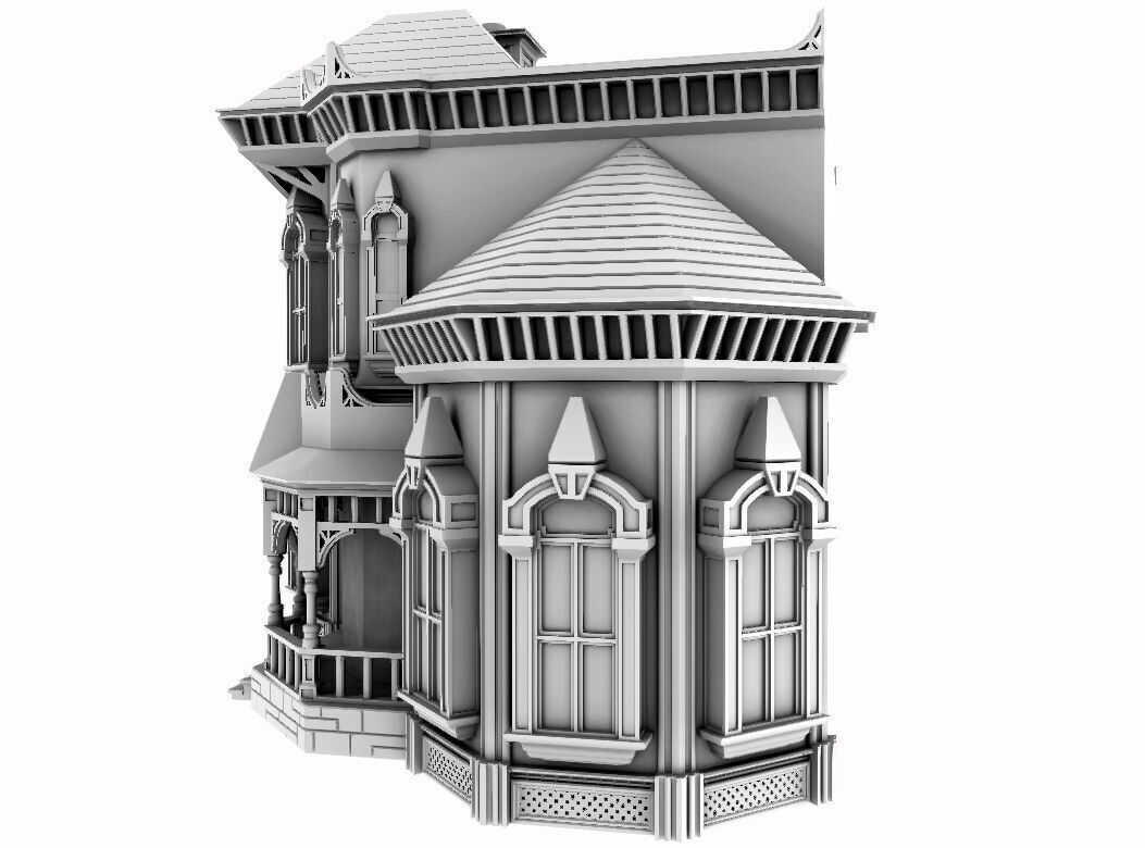 Victorian House model - Susan 3D print model_3