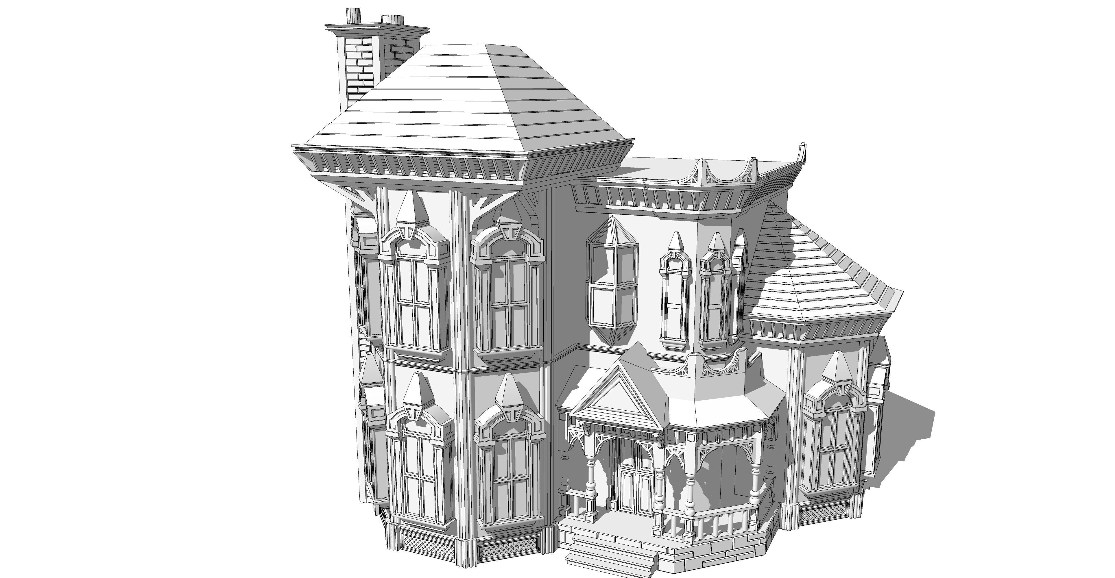 Victorian House model - Susan 3D print model_8