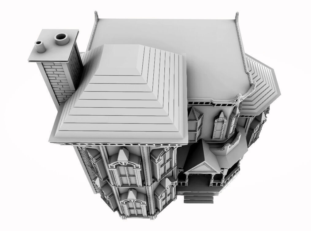 Victorian House model - Susan 3D print model_5