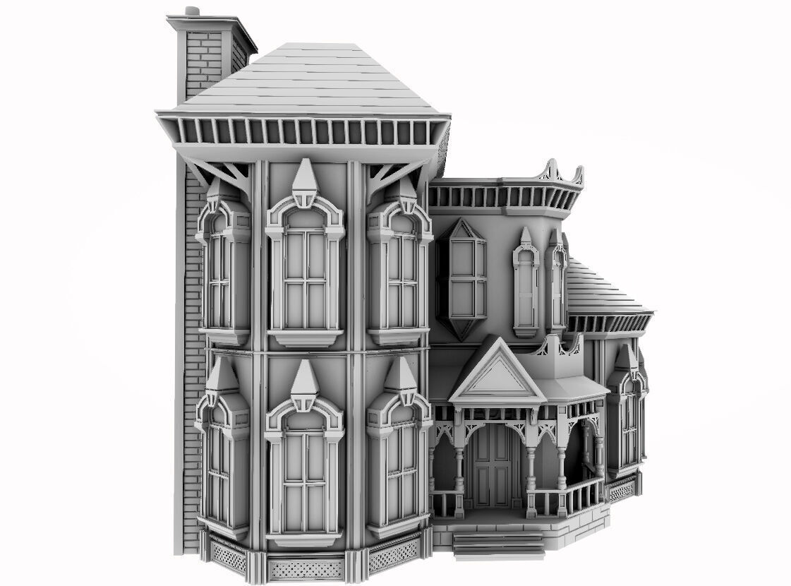 Victorian House model - Susan 3D print model_1
