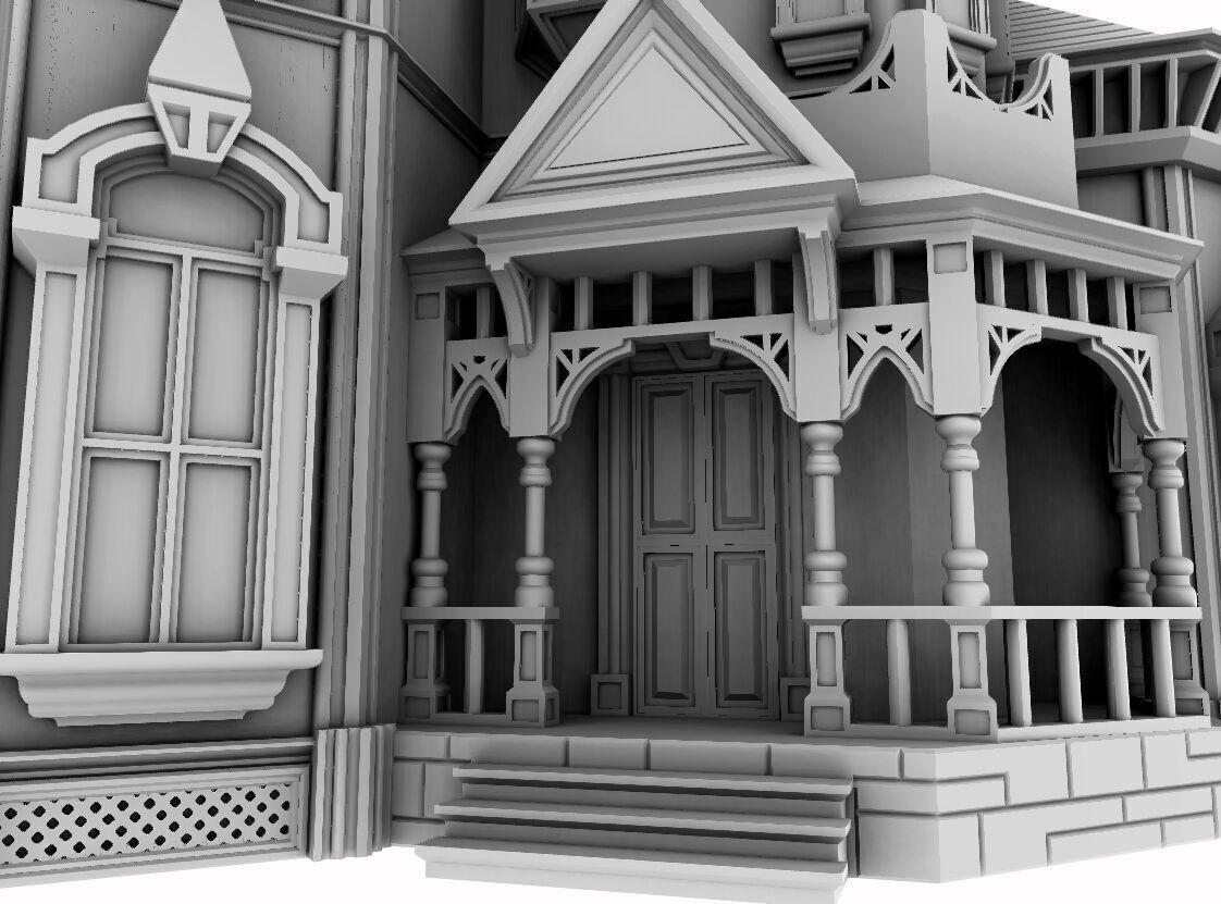 Victorian House model - Susan 3D print model_7
