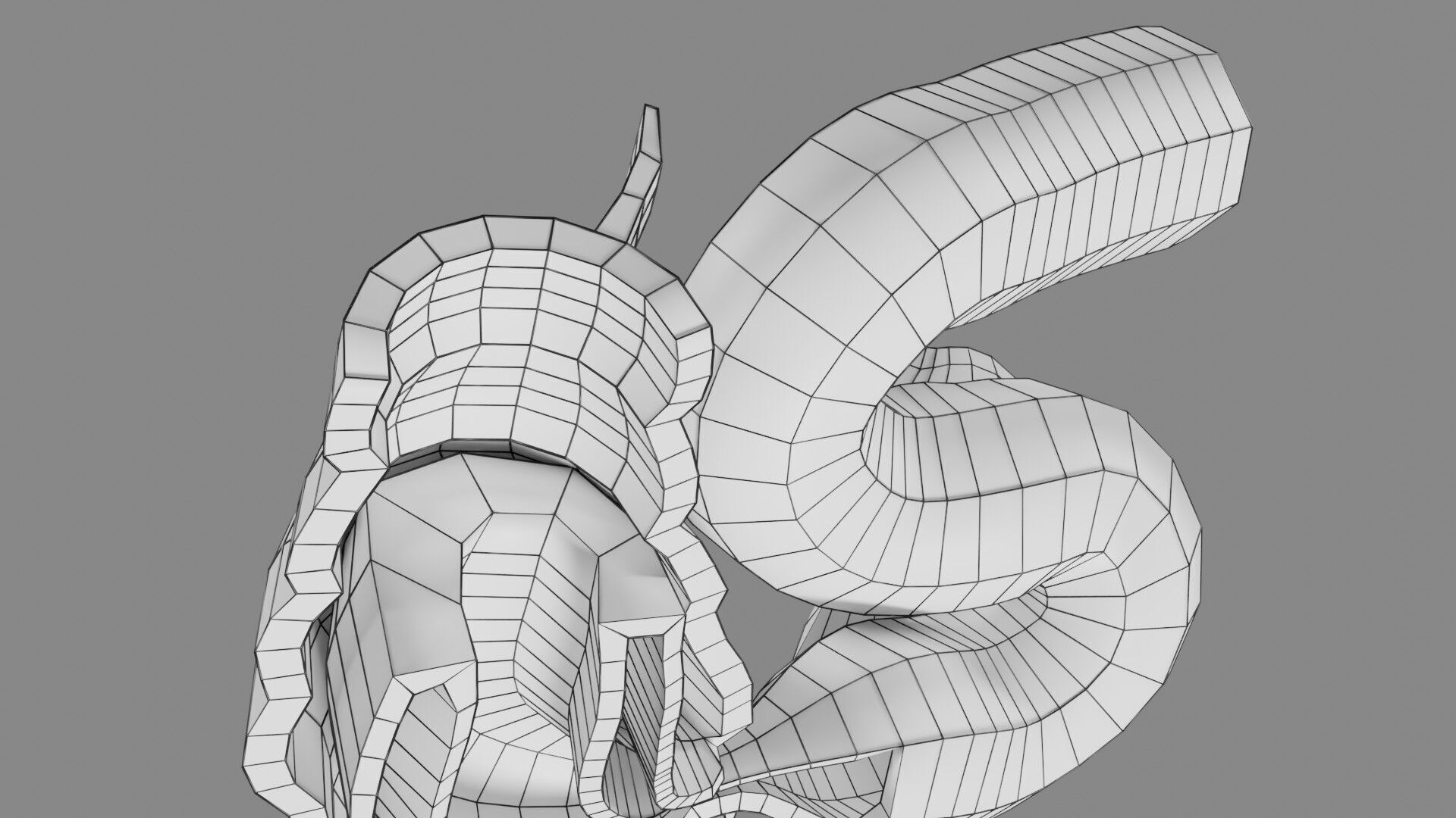 Intussusception intestine ileocolic obstruction Low-poly 3D model_67