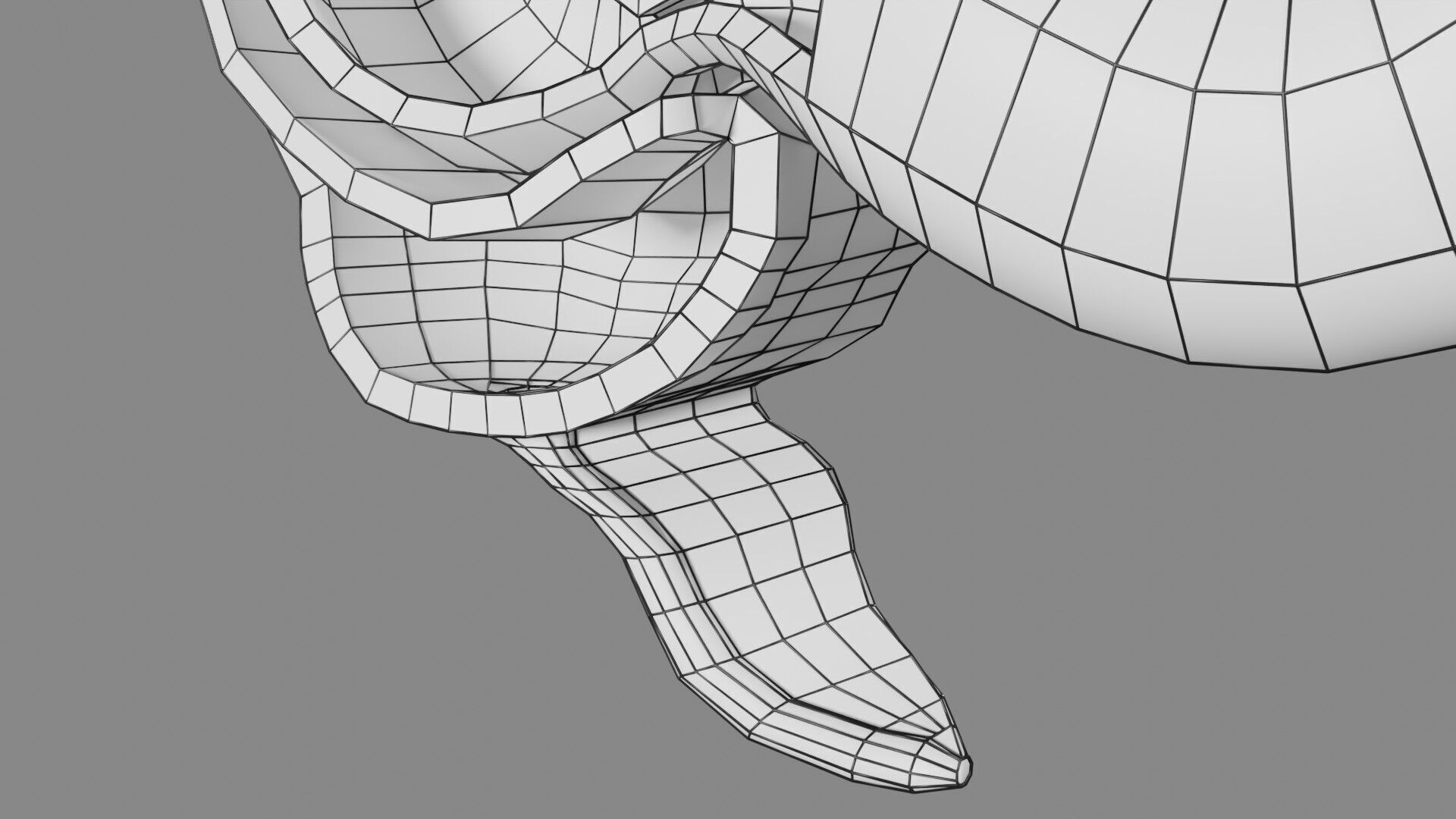 Intussusception intestine ileocolic obstruction Low-poly 3D model_57