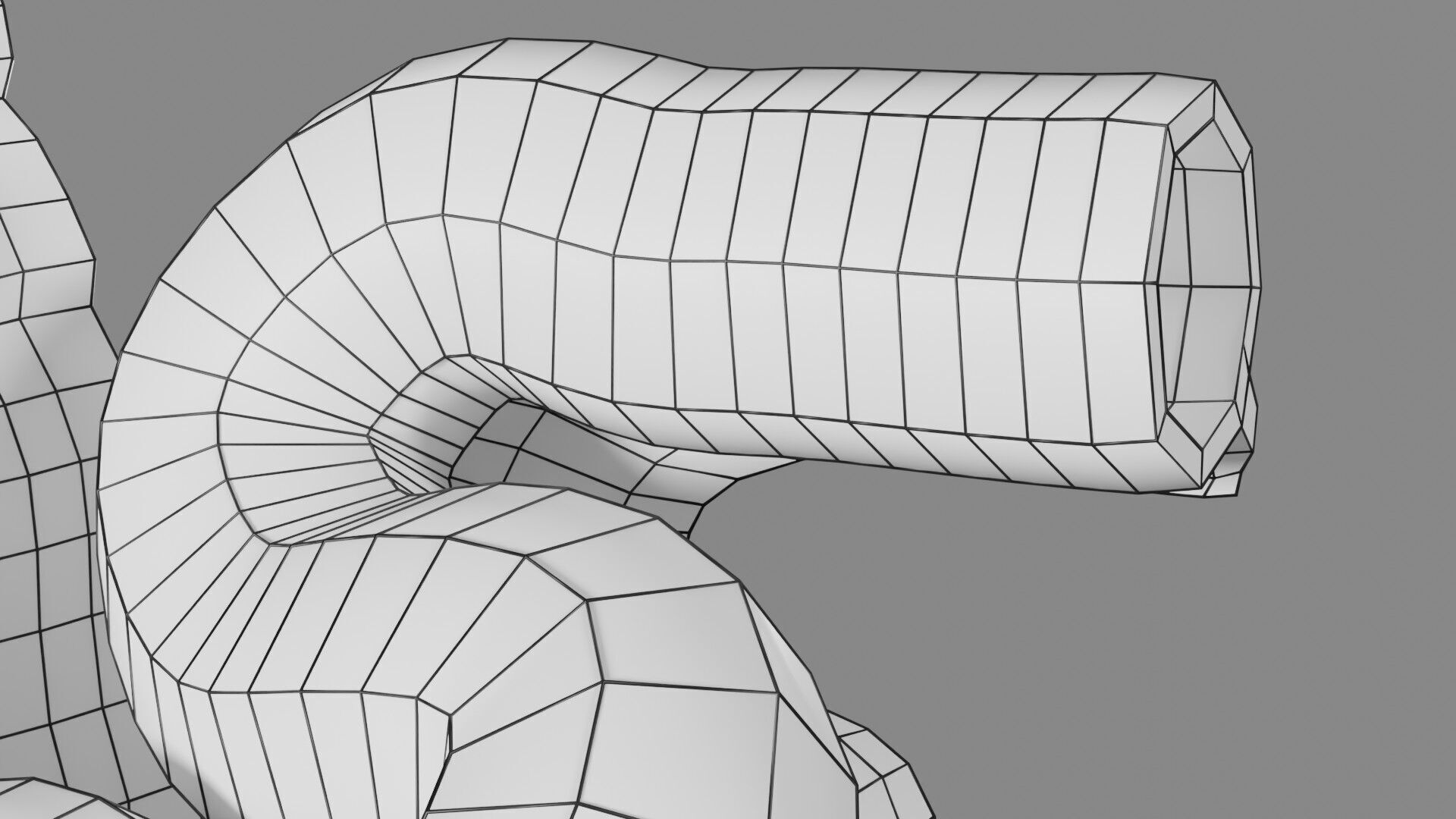 Intussusception intestine ileocolic obstruction Low-poly 3D model_58