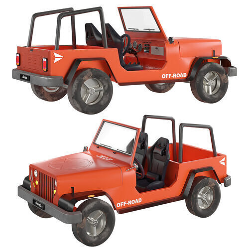 jeep 3 offroad 3D model