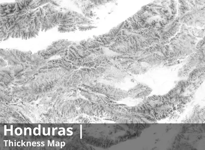 Honduras Occlusion Thickness Cavity Curvature Direct 8k Maps