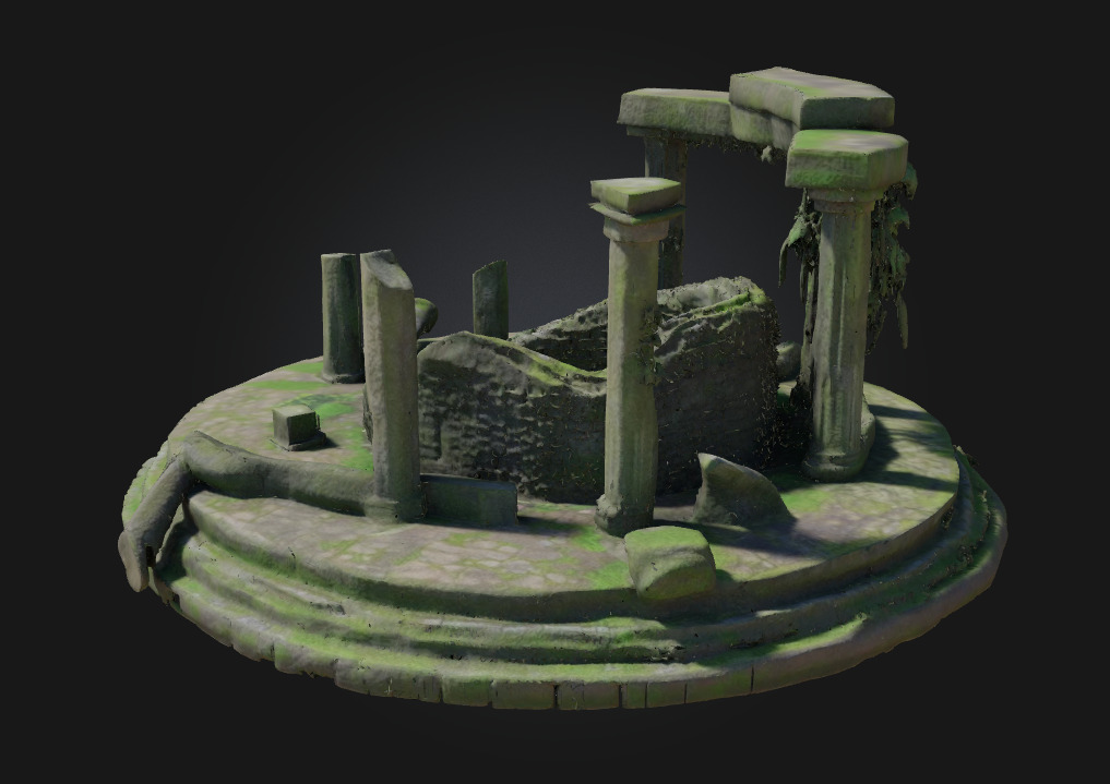 Ancient Ruins Circle Echoes of a Lost Civilization 3D model_2