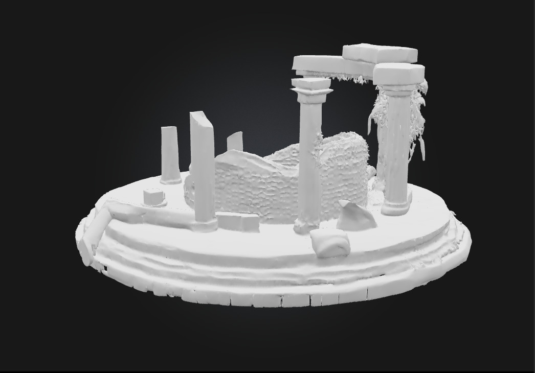 Ancient Ruins Circle Echoes of a Lost Civilization 3D model_8