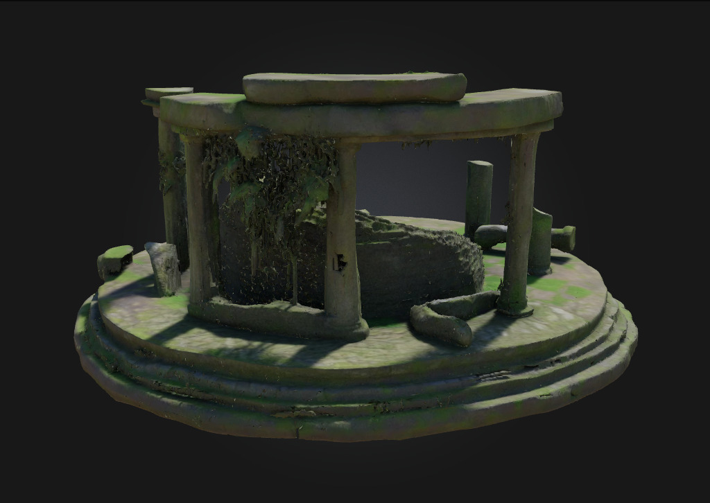 Ancient Ruins Circle Echoes of a Lost Civilization 3D model_3