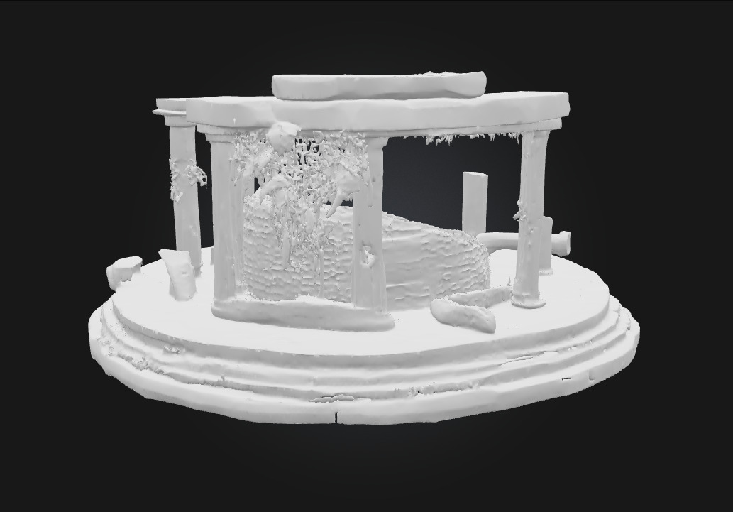 Ancient Ruins Circle Echoes of a Lost Civilization 3D model_9