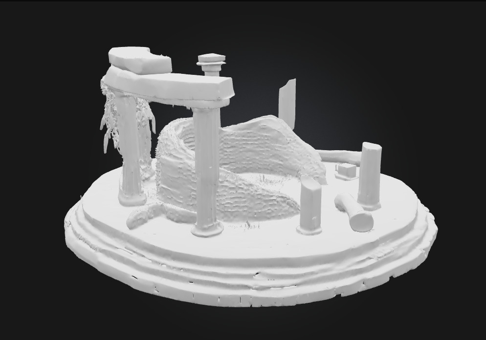 Ancient Ruins Circle Echoes of a Lost Civilization 3D model_6