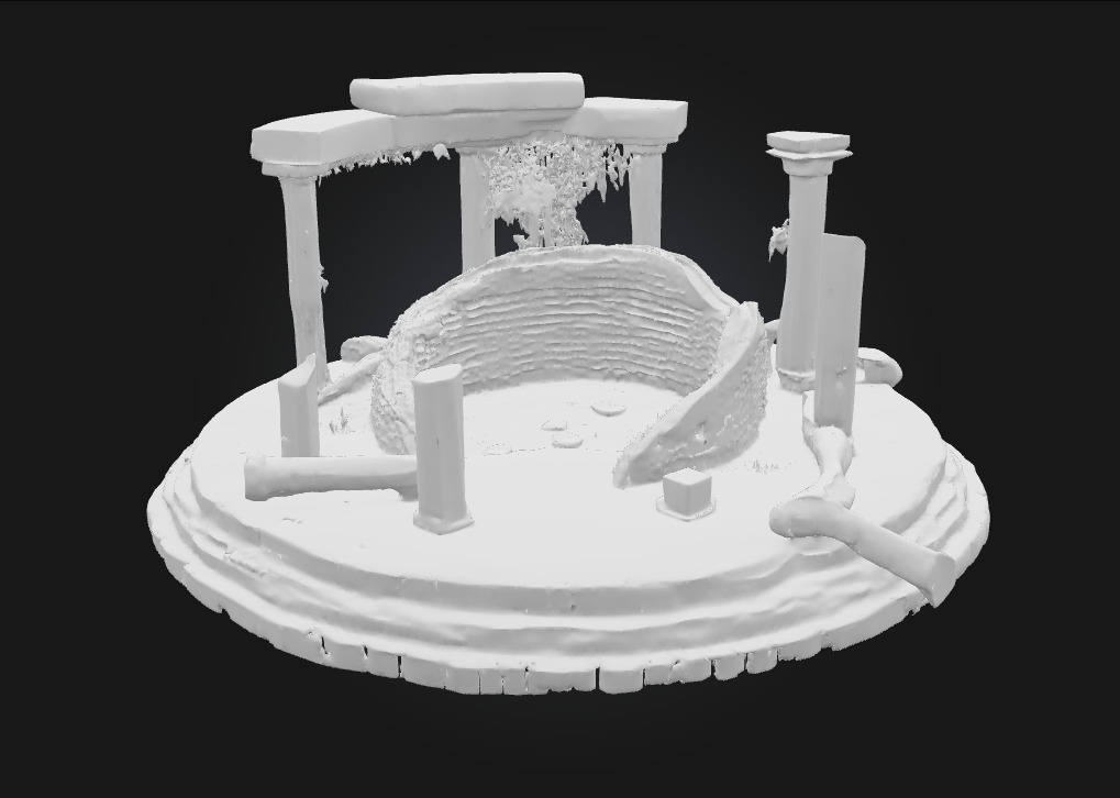 Ancient Ruins Circle Echoes of a Lost Civilization 3D model_5