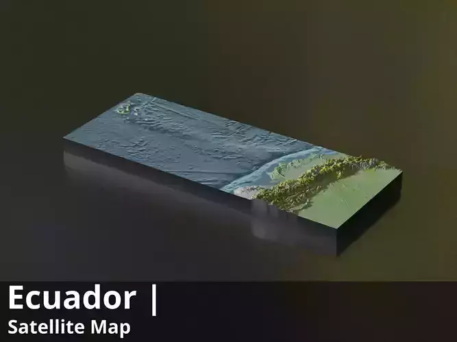 Ecuador Satellite Day 10k High resolution Maps Texture