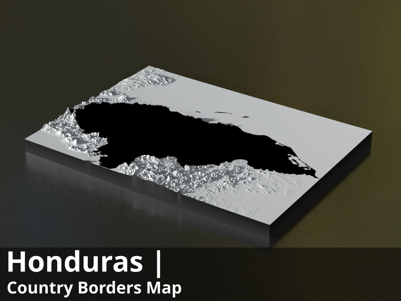 Honduras FBX 3D printable mesh and Displacement 8k Maps Texture_3