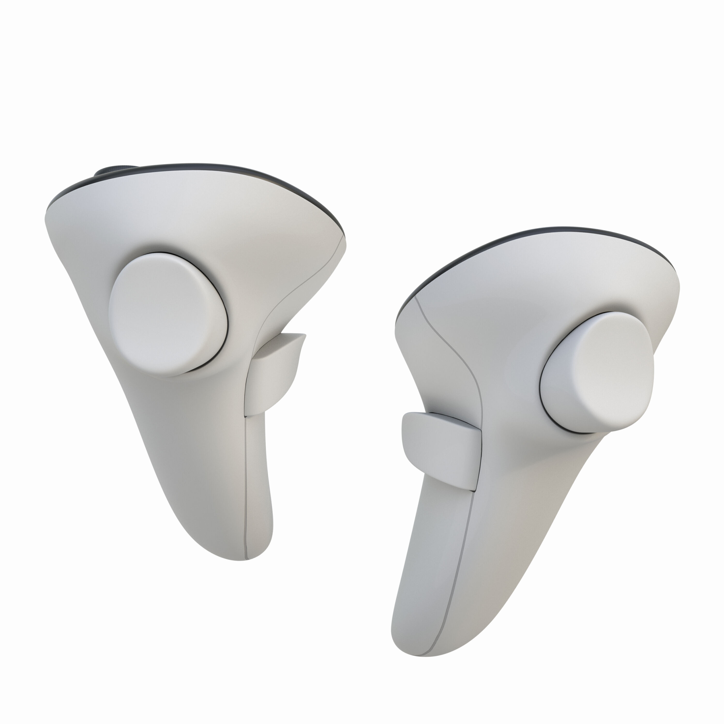 VR Meta Quest 3 with Controllers 3D model_9