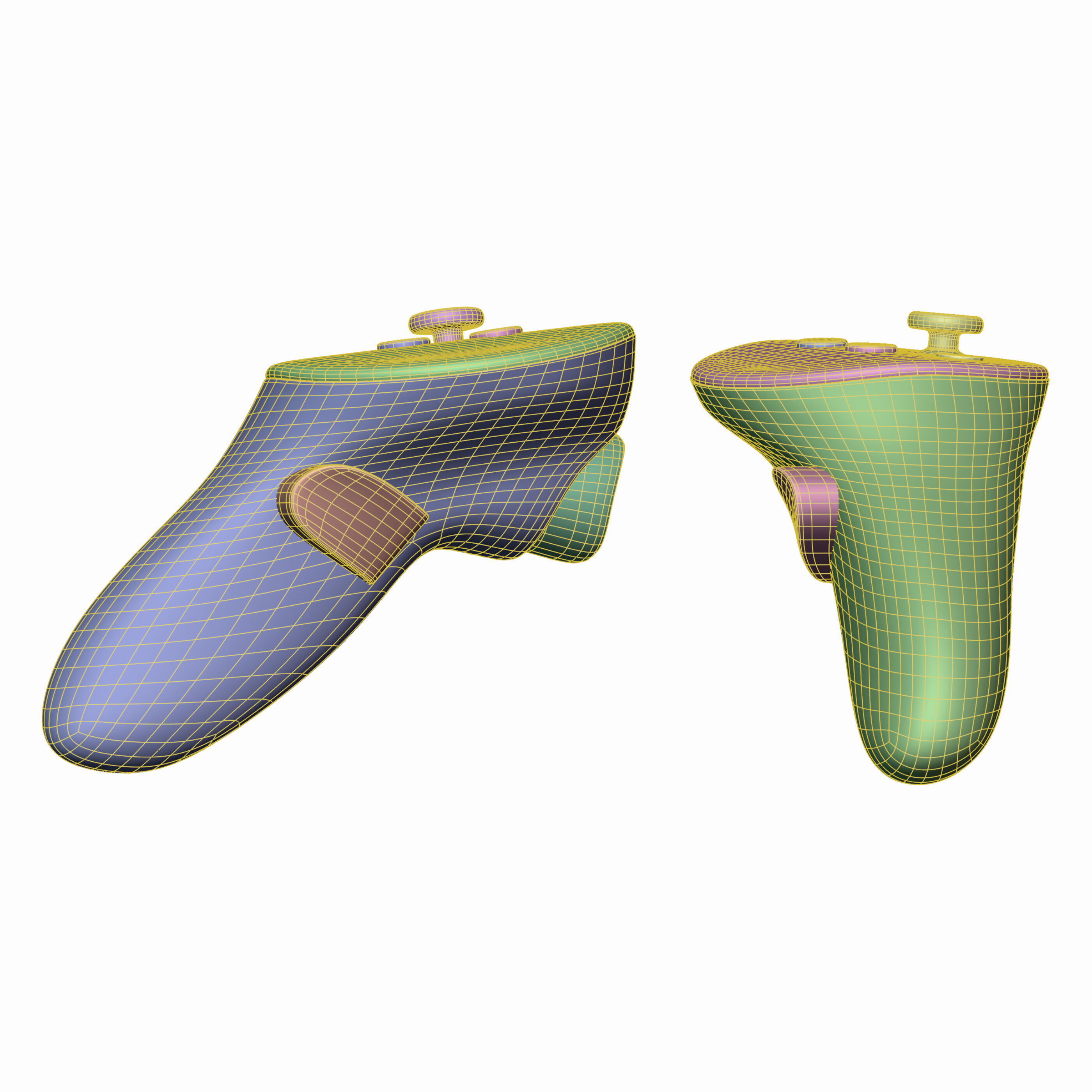 VR Meta Quest 3 with Controllers 3D model_18