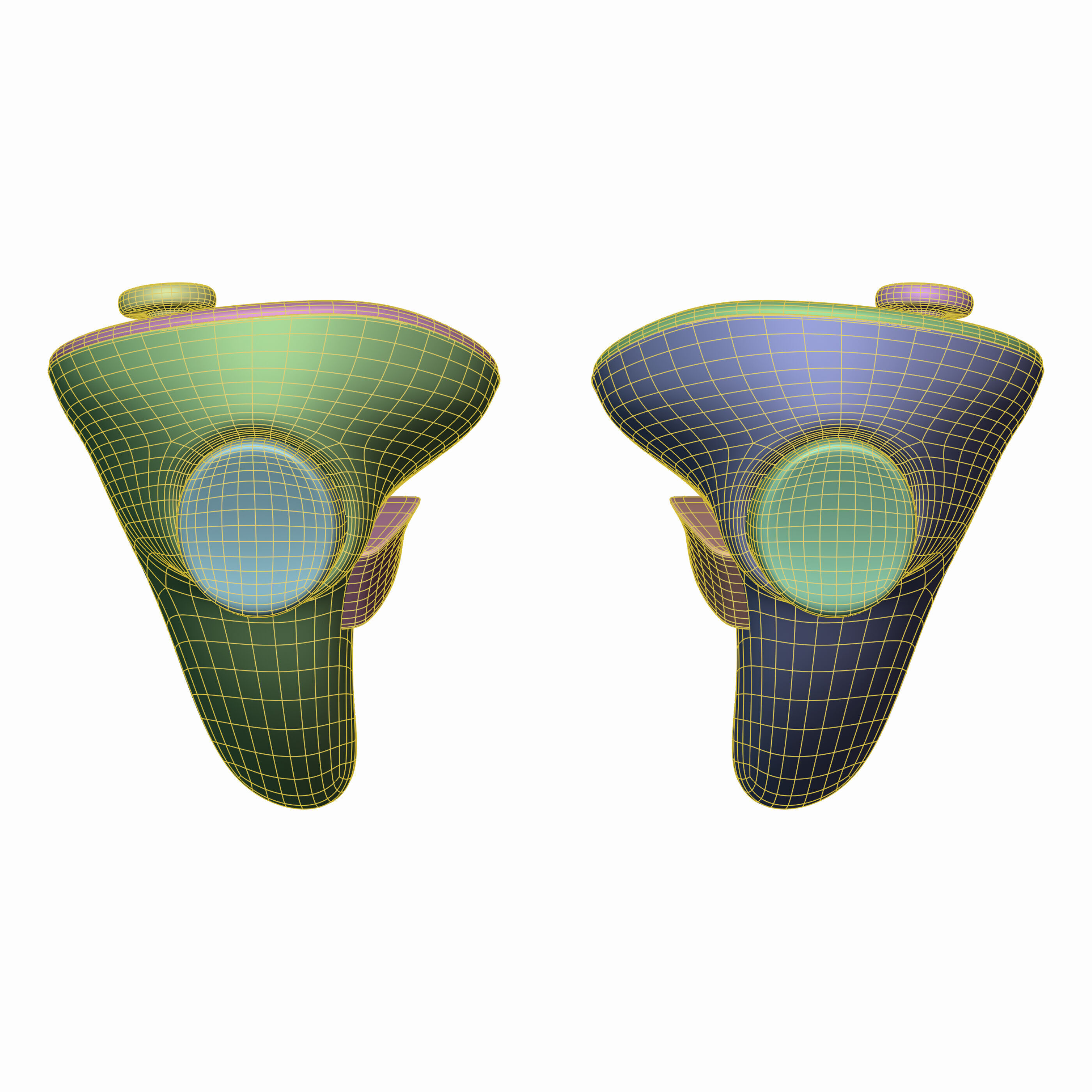 VR Meta Quest 3 with Controllers 3D model_17