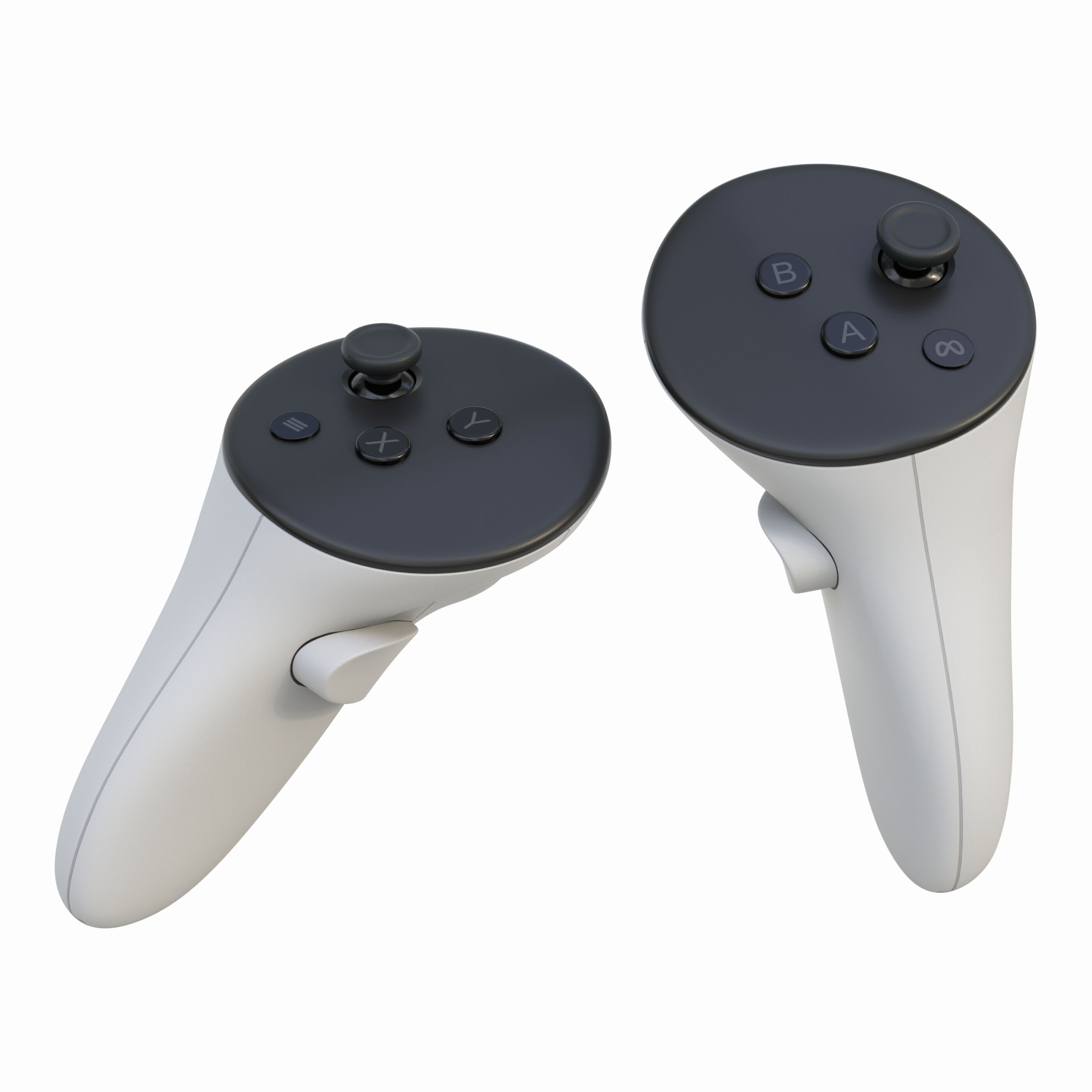 VR Meta Quest 3 with Controllers 3D model_11