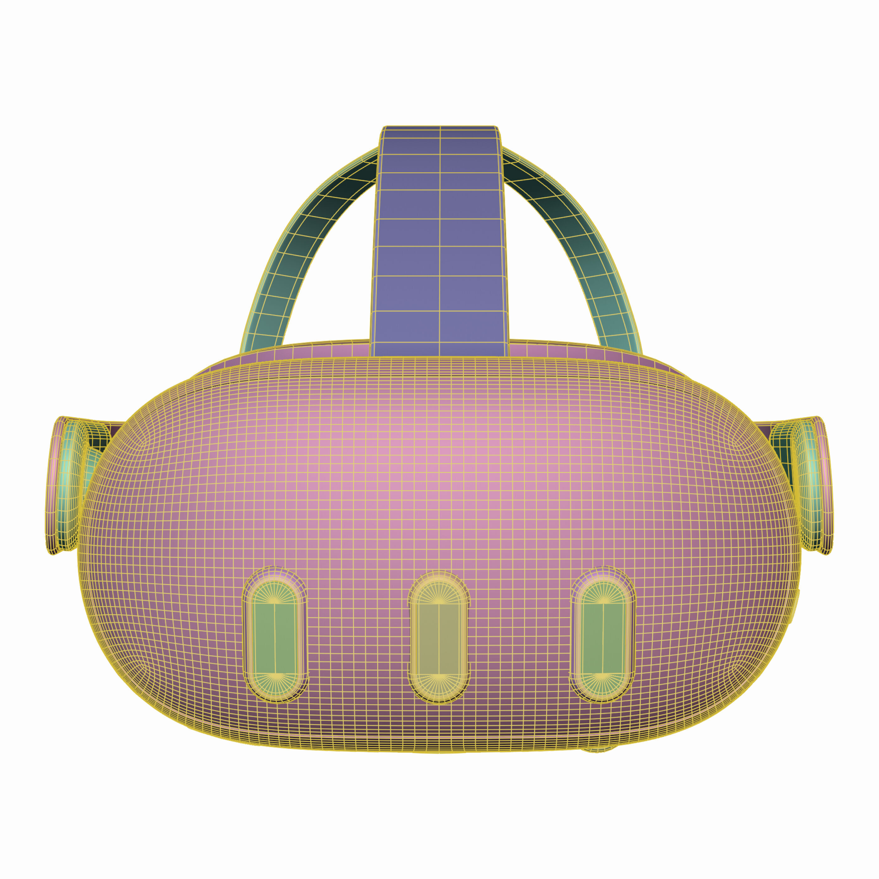 VR Meta Quest 3 with Controllers 3D model_12
