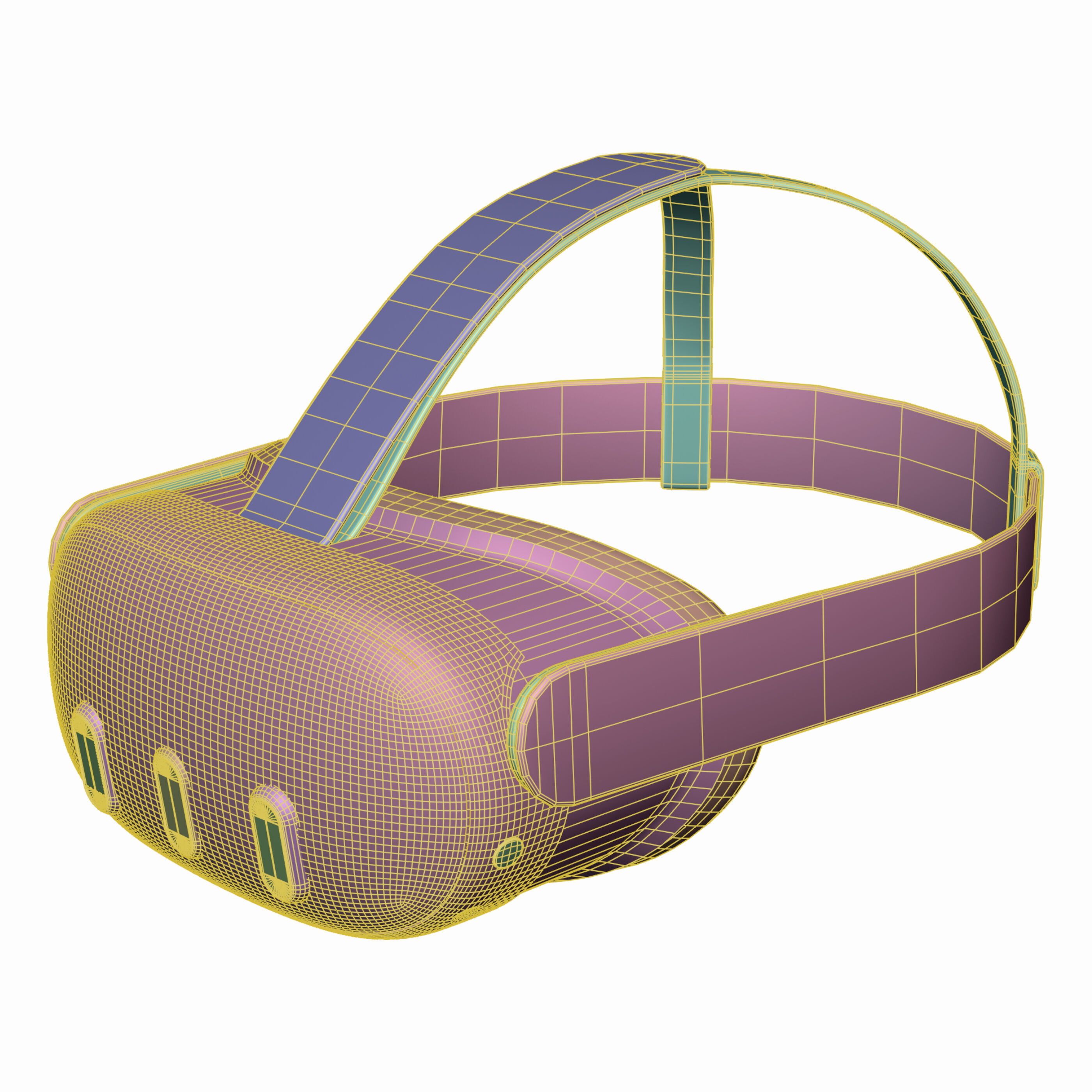 VR Meta Quest 3 with Controllers 3D model_13