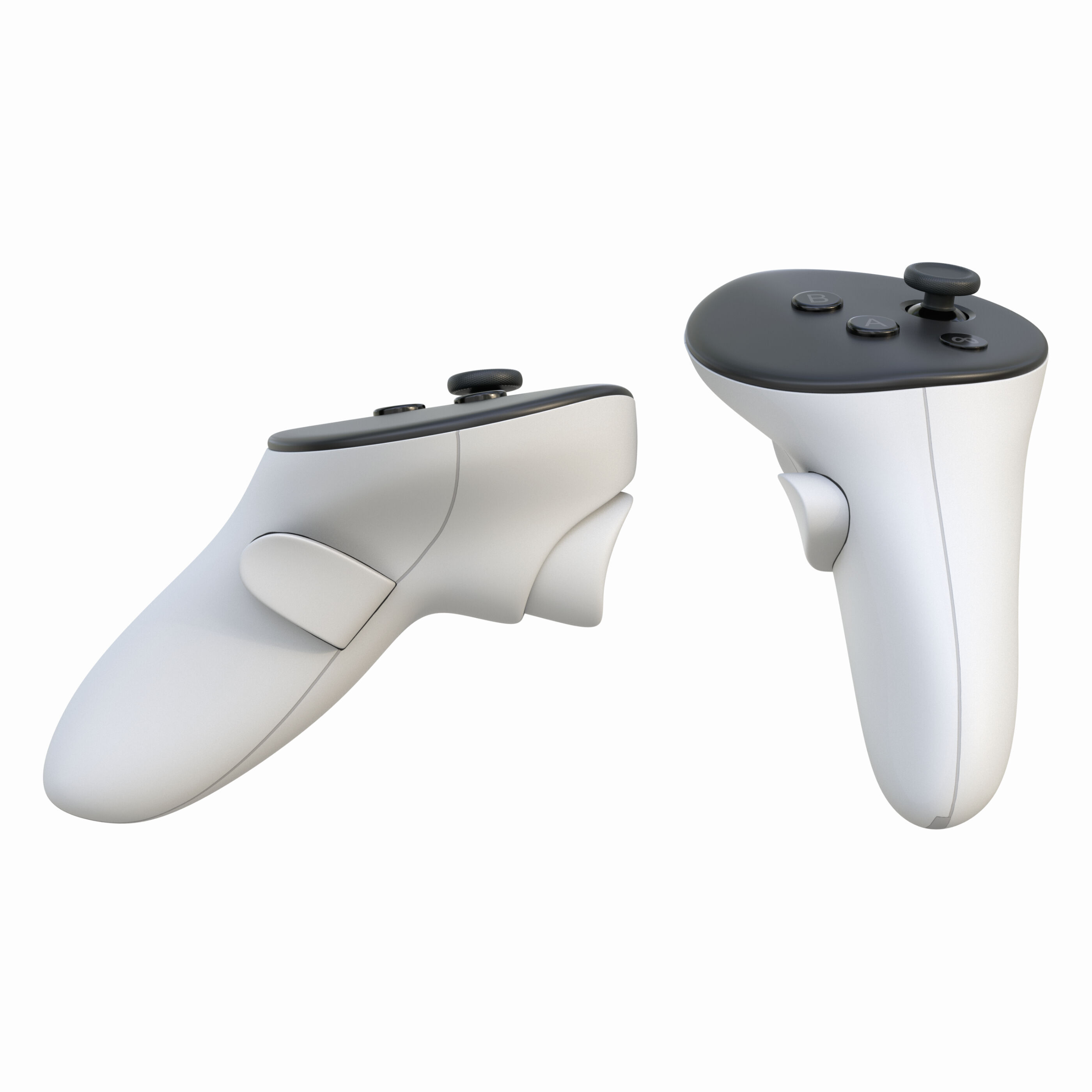 VR Meta Quest 3 with Controllers 3D model_10