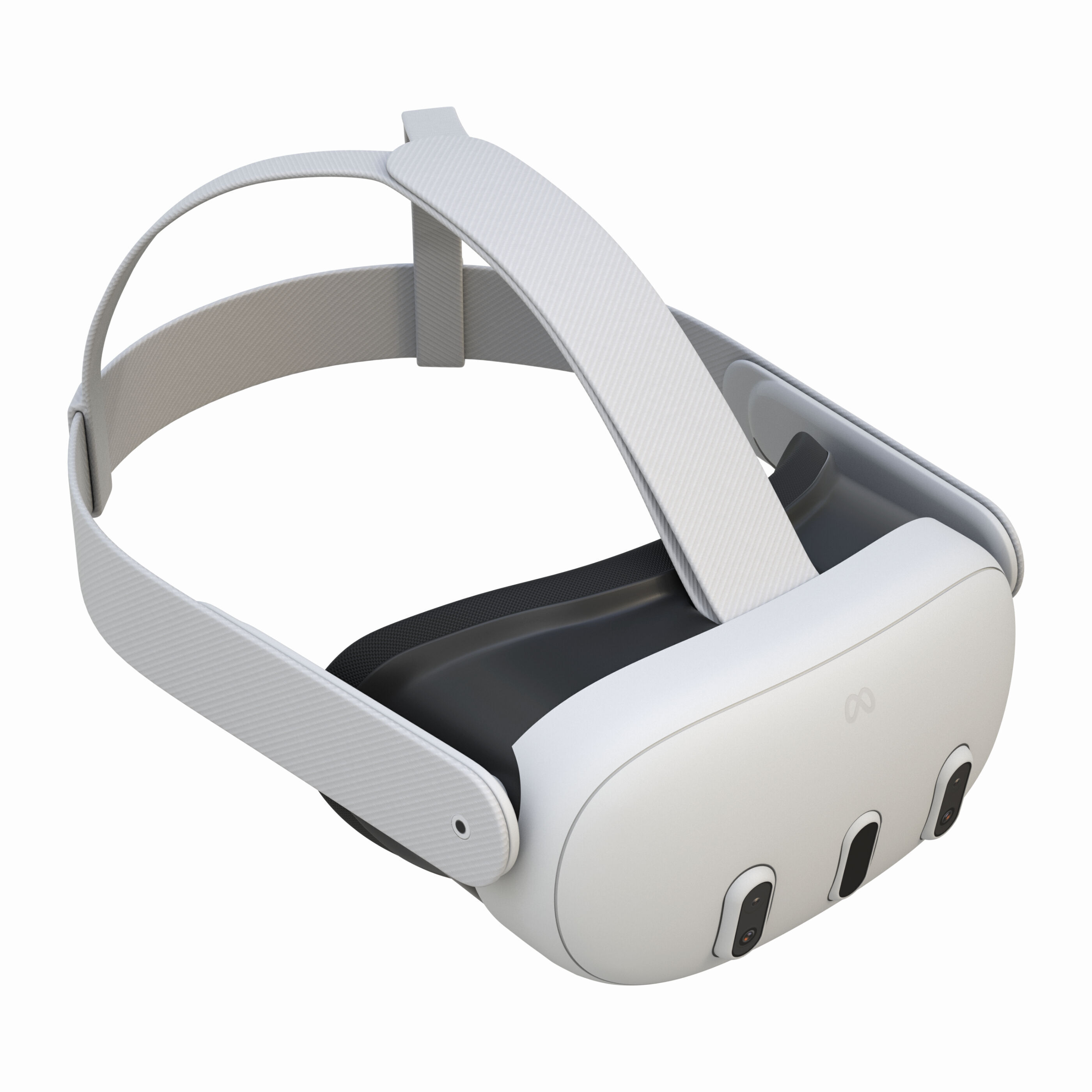 VR Meta Quest 3 with Controllers 3D model_2