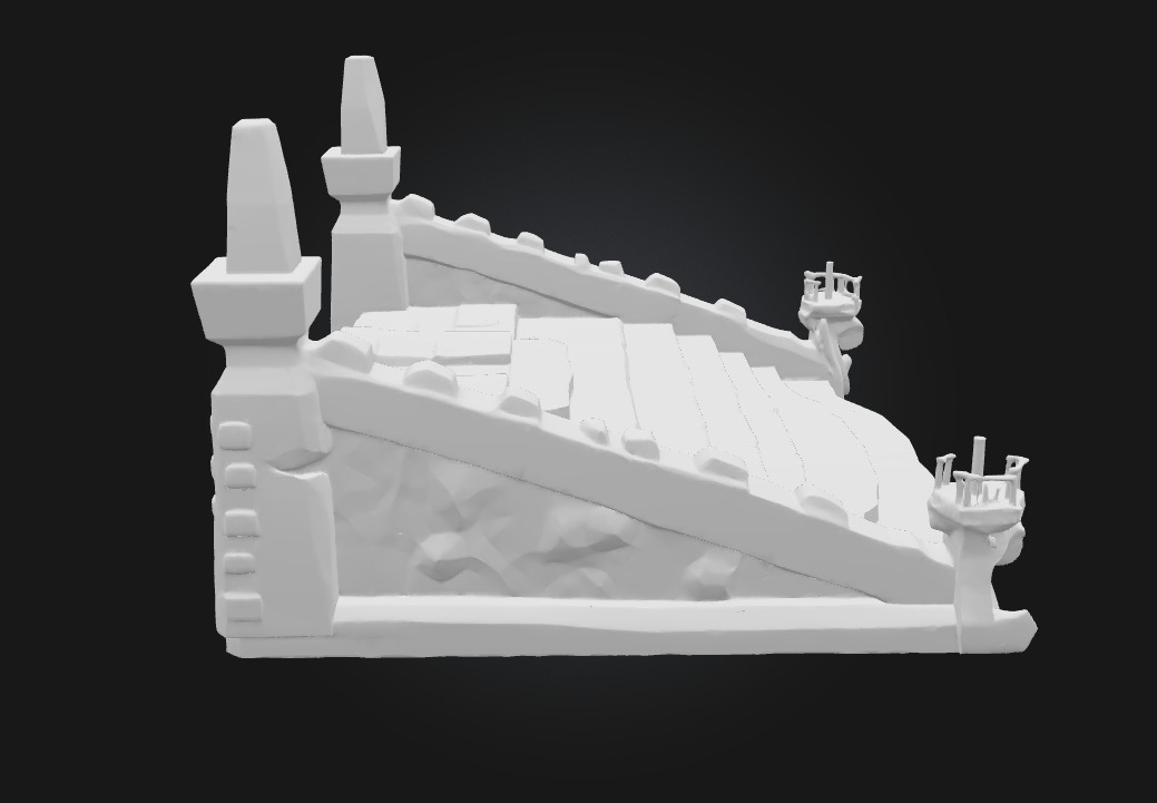 Ancient Stepped Altar  Sacred Heights of Forgotten Rituals 3D model_8