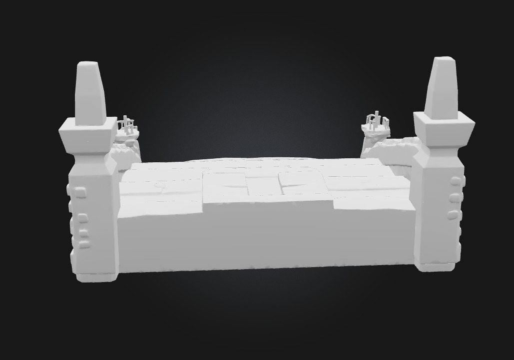 Ancient Stepped Altar  Sacred Heights of Forgotten Rituals 3D model_9