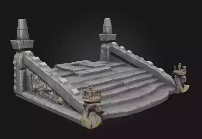 Ancient Stepped Altar  Sacred Heights of Forgotten Rituals