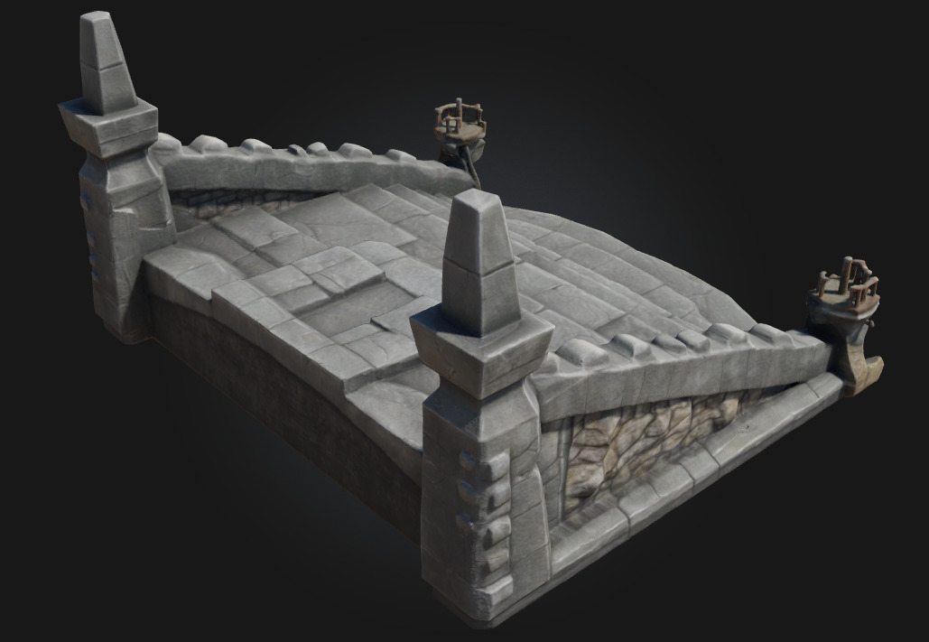 Ancient Stepped Altar  Sacred Heights of Forgotten Rituals 3D model_3