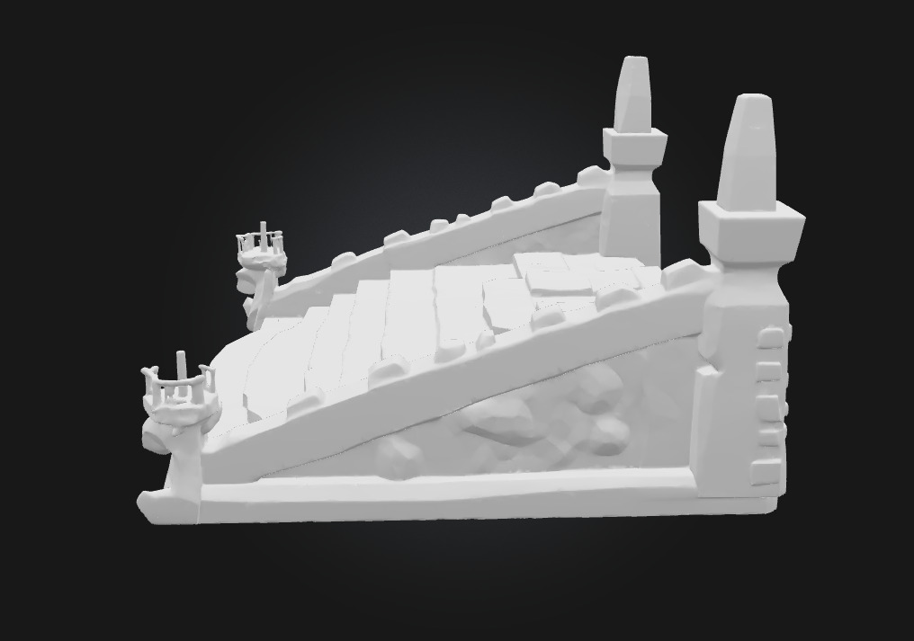 Ancient Stepped Altar  Sacred Heights of Forgotten Rituals 3D model_10