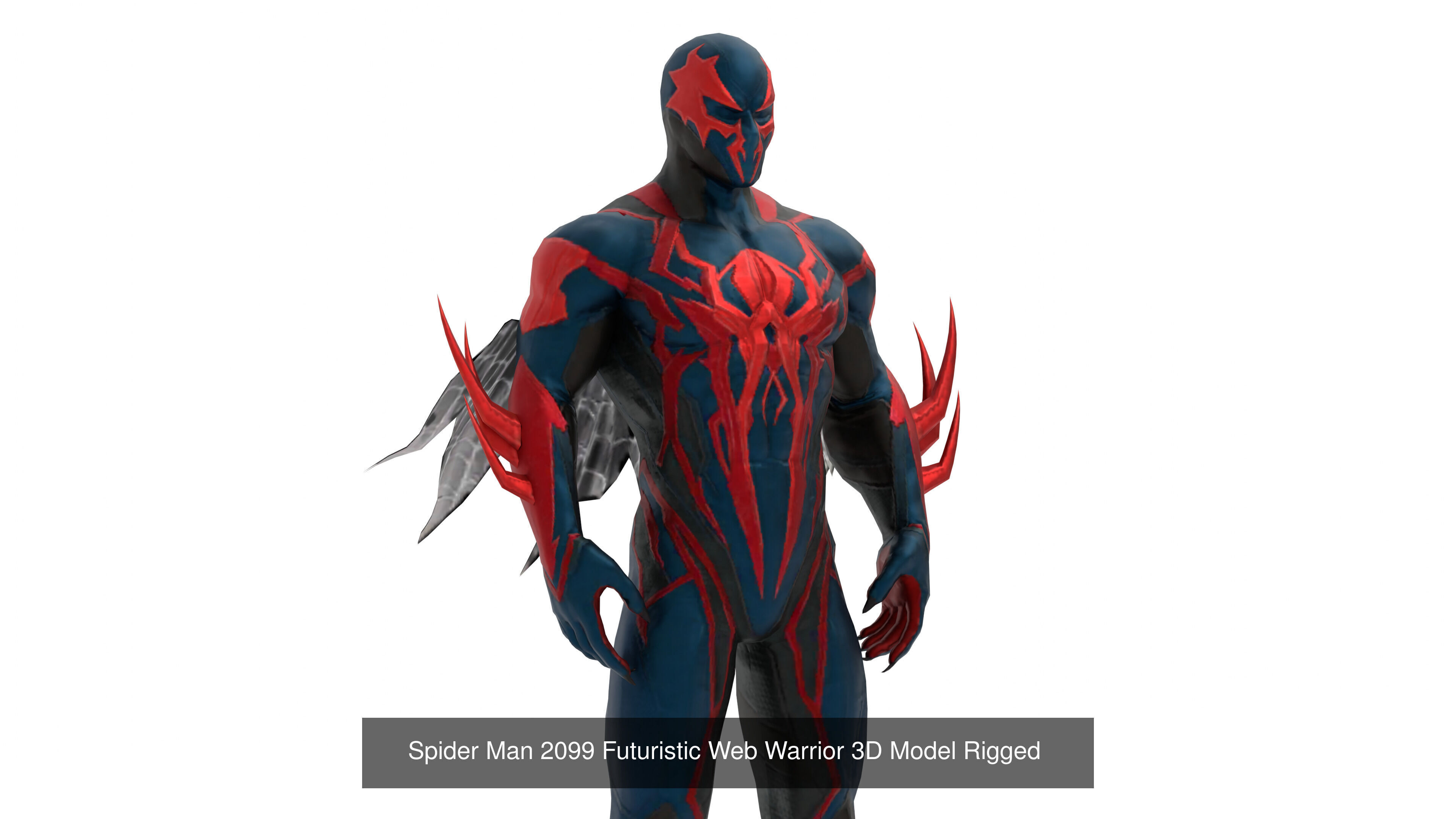 Spiderman Multiverse 3D Character Pack 5 Detailed Variants 3D Model Collection_3