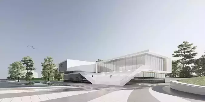 Modern exhibition hall architecture