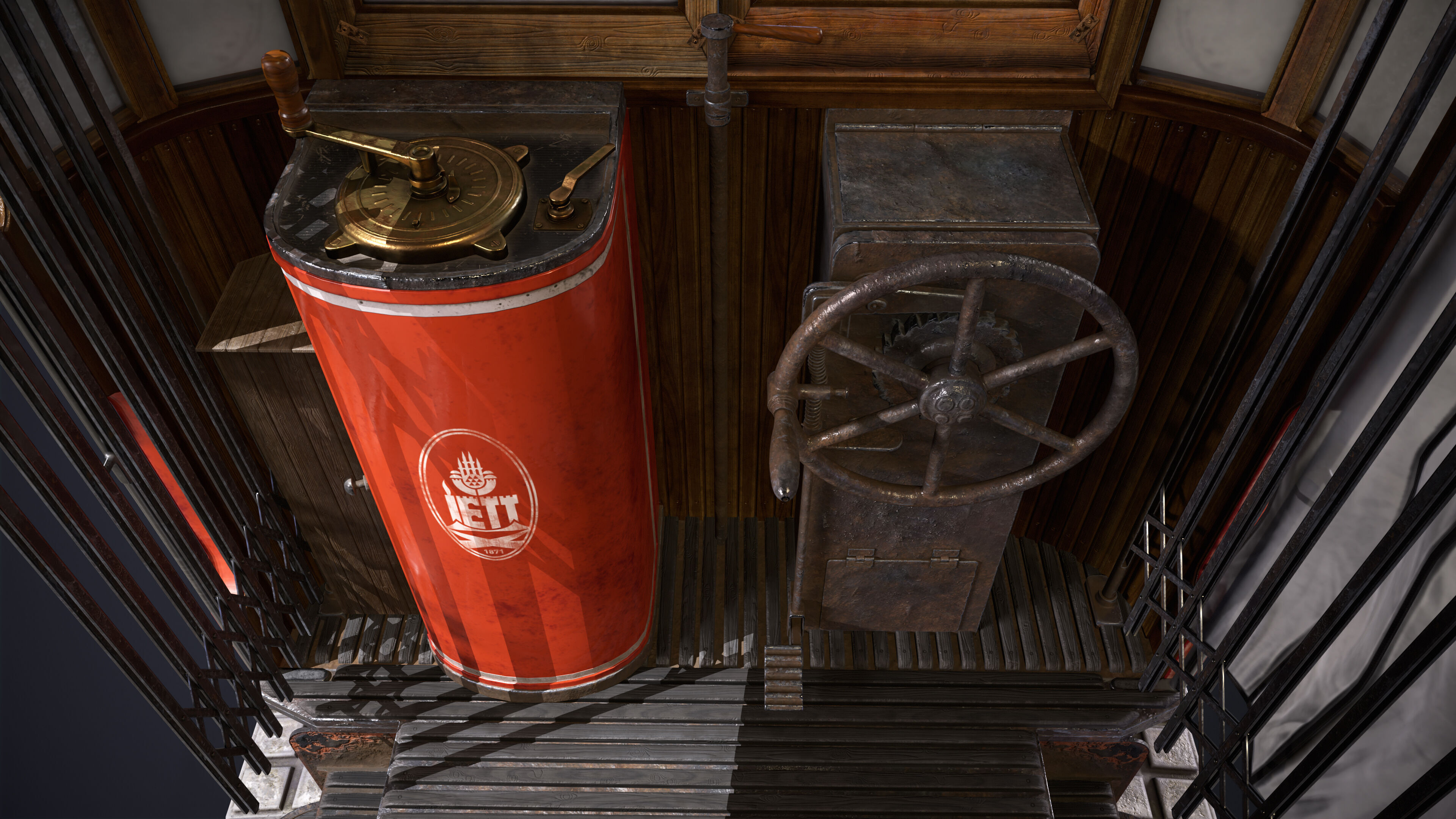 Old Tram Istanbul 3D model_9