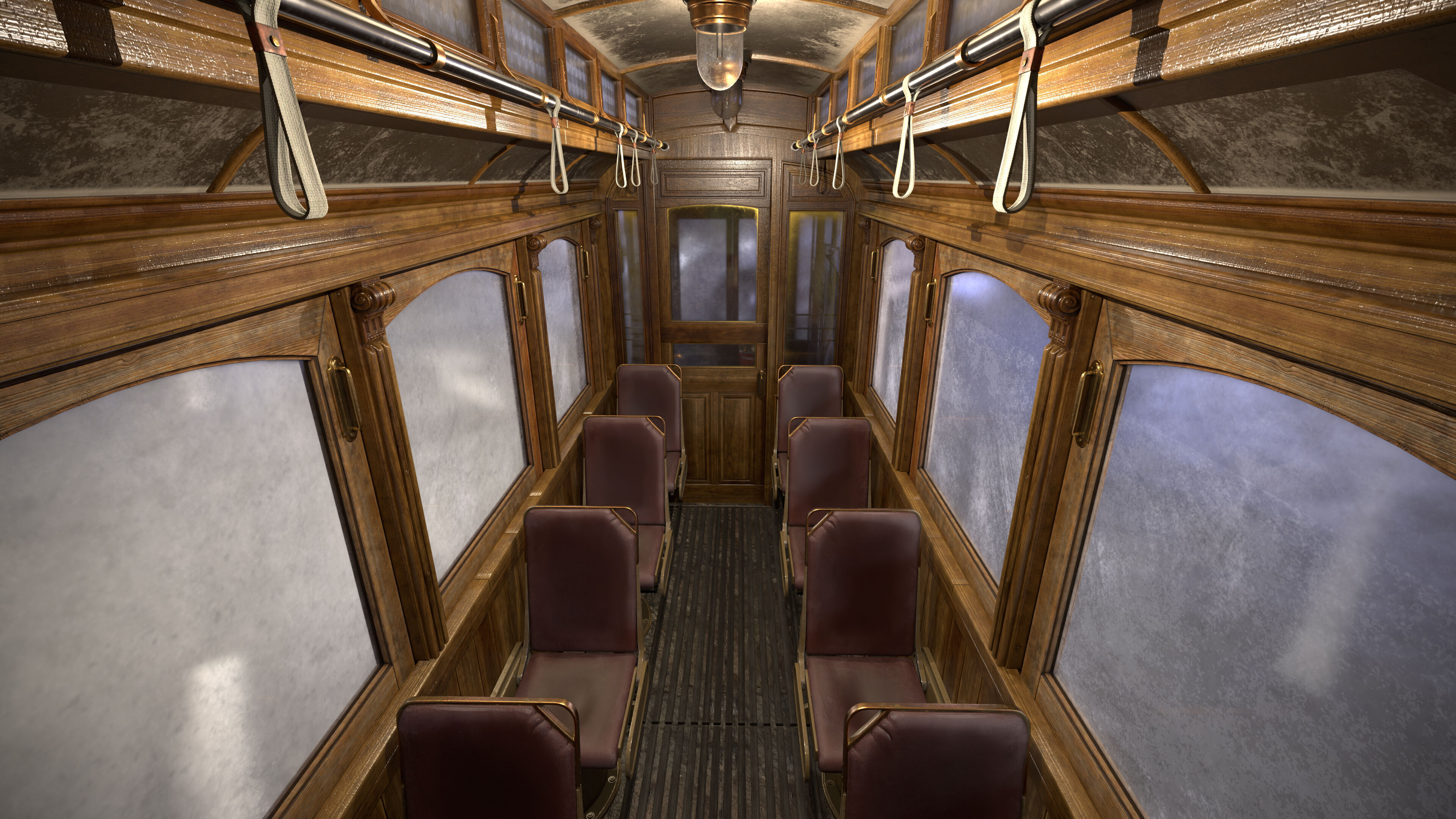 Old Tram Istanbul 3D model_10