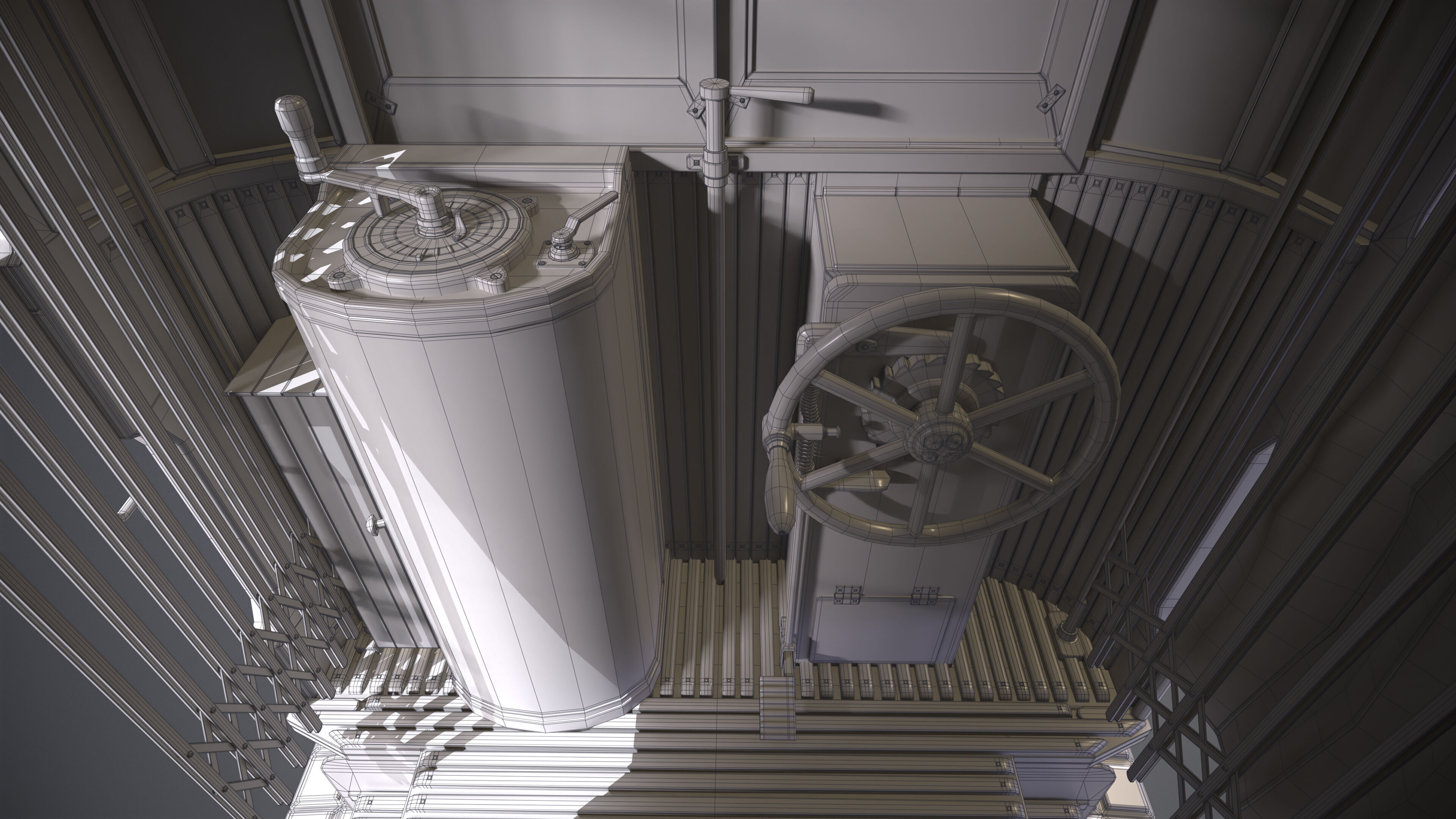 Old Tram Istanbul 3D model_14