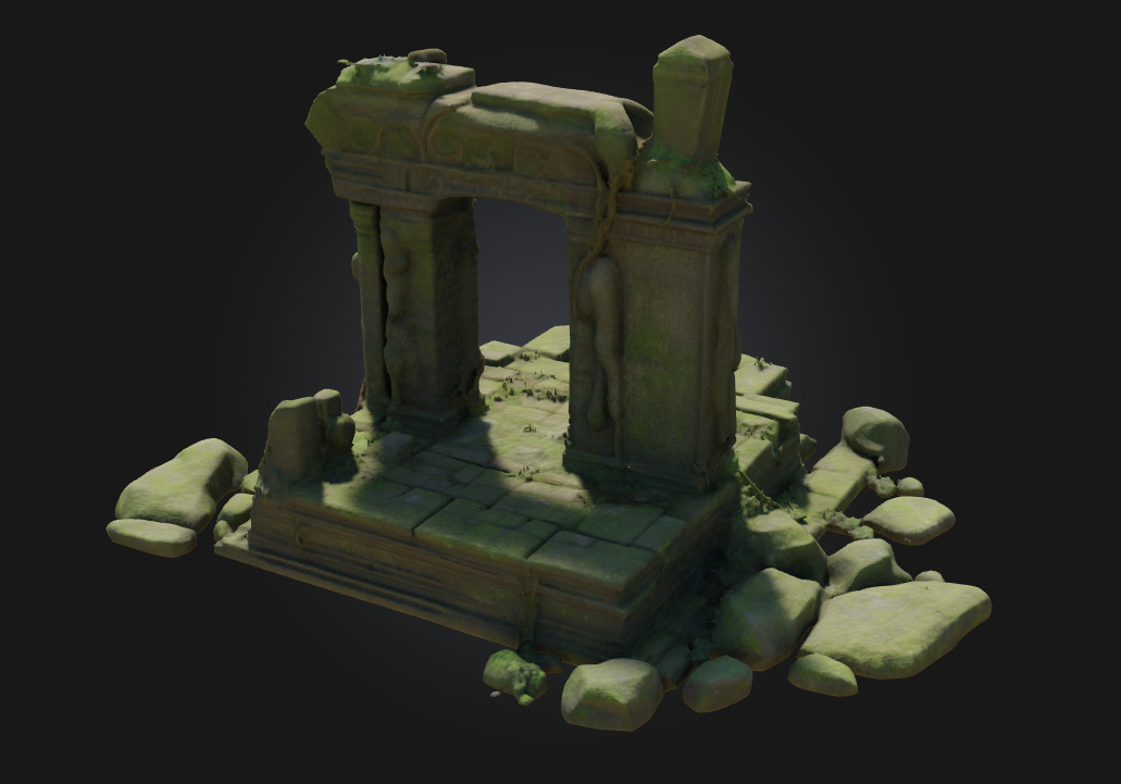 Ancient Ruins Echoes of a Forgotten Civilization 3D model_2
