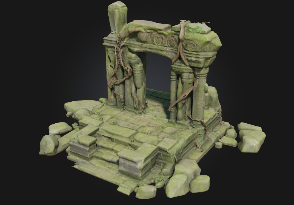 Ancient Ruins Echoes of a Forgotten Civilization 3D model_1