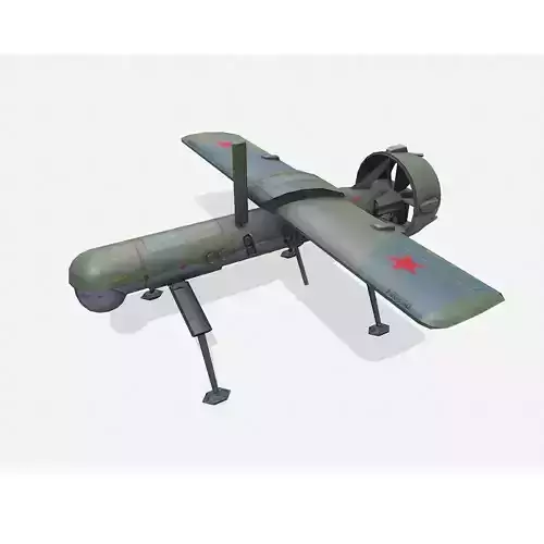 Yakovlev Pchela Russian UAV Low-poly PBR Low-poly 3D model