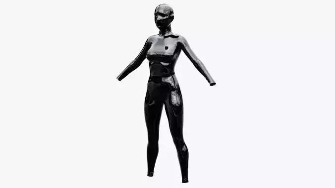 Latex Full Body Suit Low-poly 3D model