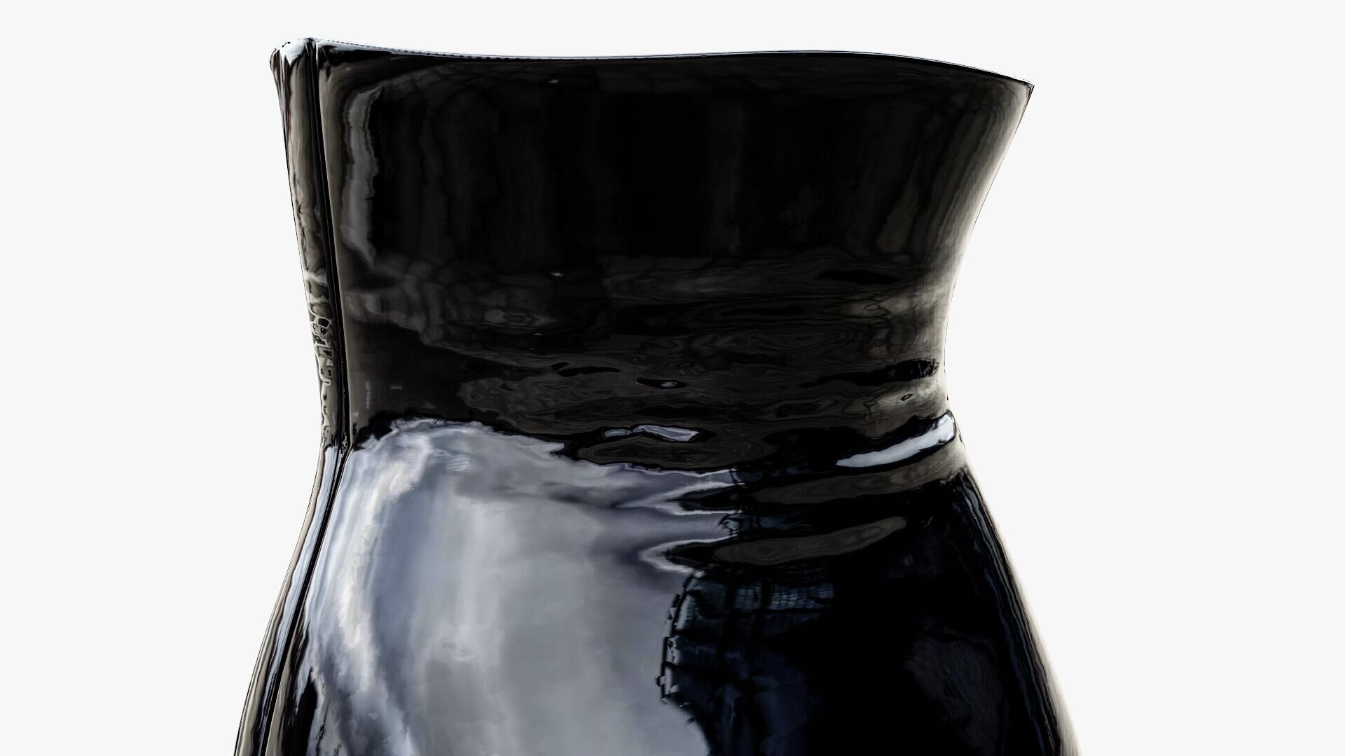 Latex Corset Low-poly 3D model_11