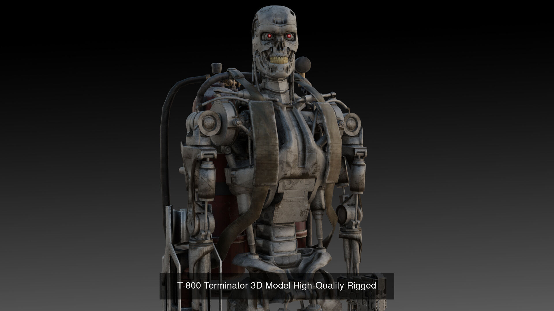 T-800 3D Model Pack  3 High Detail Terminator Variants 3D Model Collection_4