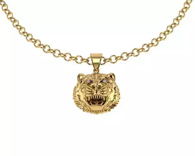 Tiger Pendant For Men