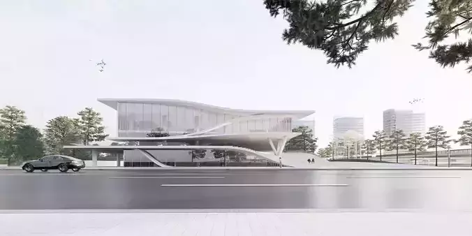 Modern exhibition hall architecture