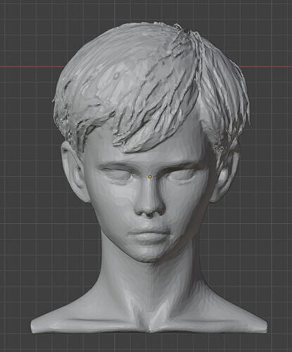 Boy head sculpt   3D print model