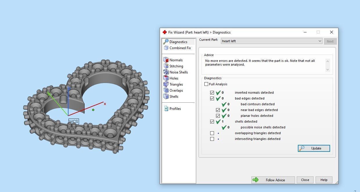 Heart Paved Earring stud With pear cutted diamond 3D print model_20